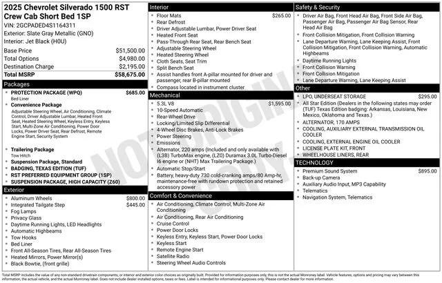 chevrolet silverado 1500 2025 2GCPADED4S1164311 image chevrolet silverado 1500 2025 2GCPADED4S1164311 image